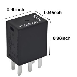 Relay 13500128 (Pack of 2), 35A 5-Pin 12V Automotive Relay - Compatible for GM Vehicles