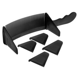 PACKOVE Curved Hair Cutting Comb for Men Adjustable Clipper Comb with Guides Professional Hair Grooming Tool for Home Barber Use
