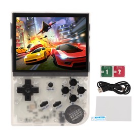RG35XX Handheld Game Console Various Games Clear Images 3.5in Screen Gaming Machine White 64G