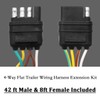 Seamaka 50ft 5 Wire 4Pin Trailer Wire Harness,Extended Length Trailer