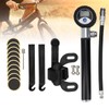 Bicycle Digital Display Air Pump with Needles Hose Kit Bike