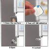 4 Pcs Fridge Locks for Children, Easy to Install Fridge