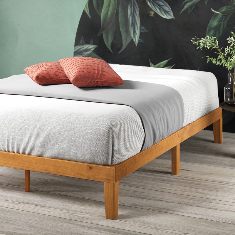 Zinus 12 Inch Solid Wood Platform Bed / No Boxspring