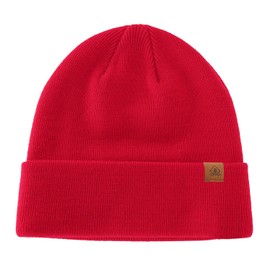 Home Prefer Gorro de invierno para hombre, de punto acrílico, cálido, para mujer, Rojo, Talla única