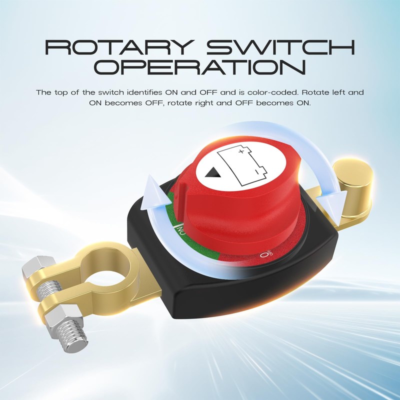 Top Post Battery Disconnect Switch, CNAODUN Battery Cut Off Switch