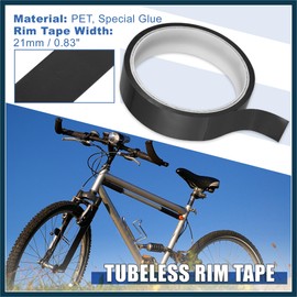 TUCKBOLD Width 21mm Length 10m Tubeless Rim Tape Bike Rim Strip Tape Black Automotive Parts