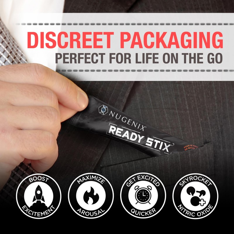 Nugenix Ready Stix - Nitric Oxide Booster, Increase Vitality and