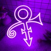 Prince Purple Symbol Neon Signs for Wall Decor,Dimmable Music Singer