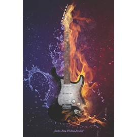 GUITAR SONG WRITING JOURNAL: A 6x9 Blank Lined Ruled Paper with Staff and Tabs for Notes, Lyrics and Music for Songwriters Musicians Music Lovers Students Notebook