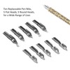 Feather Pen Exquisite Pattern Quaint Texture Comfortable Grip Stainless Steel