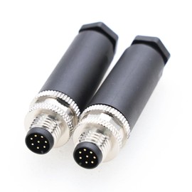 M8 8 Pin Male A Code Plug Industrial Circular Sensor Connector Aviation 8mm Waterproof IP67 Connector