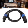 Professional Speaker Cable 3.3ft Long PVC Male Female Quick Twist