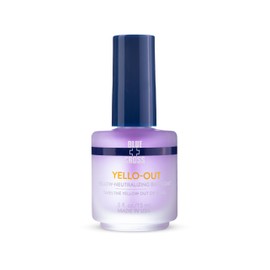 Blue Cross Yello Out, Yellow-Neutralizing Basecoat, Purple Toner for Yellow Nails + Fingernail Polish Color Enhancer, Professional Nail Care, Made in USA, 15mL/0.5fl oz
