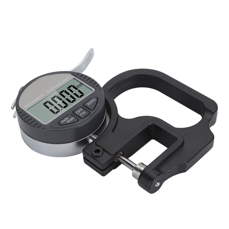 Digital Thickness Gauge 0.001mm/0.00005in 0‑12.7mm Electronic Micrometer Thickness Meter with