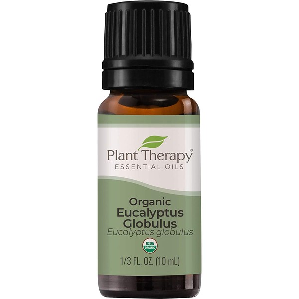Plant Therapy Organic Eucalyptus Globulus Essential Oil 100% Pure, USDA Certified Organic, Undiluted, Natural Aromatherapy, Therapeutic Grade 10 mL (1/3 oz)