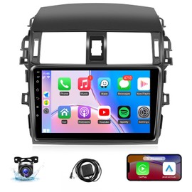 Naifay Android Car Radio for Toyota Corolla 2009 2010 2011 2012 2013, 9inch Touch Screen for Corolla Car Stereo with Carplay/Android Auto/Bluetooth/FM/GPS/WiFi/Backup Camera/Split Screen