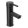 Foset Monomando Corto Para Lavabo, Acero Inox. Foset Tbm-46m Negro