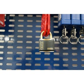 ABUS T84MB/30 C KD 30mm All Weather Solid Brass Keyed Different Padlock, Black