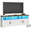DWVO Farmhouse TV Stand for TV up to 65", Wood