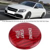 Carbon Fiber Engine Start Stop Button Cover Trim Fit for