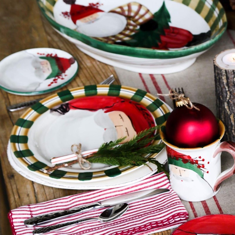 Vietri Old St. Nick Mug - Green Hat