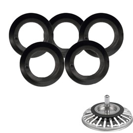 Kisstta Strainer Basket Sink Sealing Ring, 5 Pieces Sink Plug Accessories, Sink Strainer Basket Sealing Ring, Accessories Kitchen Sink, Strainer Basket Seal Set Sink