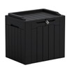 Greesum Outdoor Storage Box 31 Gallon Storage Box with Lid