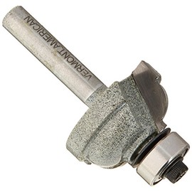 Vermont American 23143 1/4-Inch Radius Carbide Tipped Cove and Fillet Router Bit, 1/2-Inch Ball Bearing 2-Flute 1/4-Inch Shank