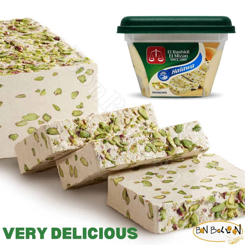 El Rashidi El Mizan Halawa Halva With Pistachio Was Made