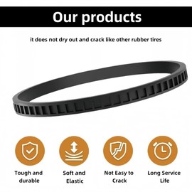 45-69-0010 Replacement Blade Pulley Tires for Deep Cut Band Saw - Compatible with Milwa-uke 6230 6232-6 6238-20 2729-20, Portaband AO2807 6225 6238N - Rubber Drive Belt for Band Saw Wheels 4 Pack