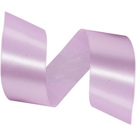 Lavender Ribbon 1-1/2 Inch, 25 Yards Solid Satin Fabric Ribbons for Christmas Gift Wrapping, Christmas Garland, Christmas Tree Ornaments, Bows Making, DIY Crafts, Sewing Projects and Wedding Party