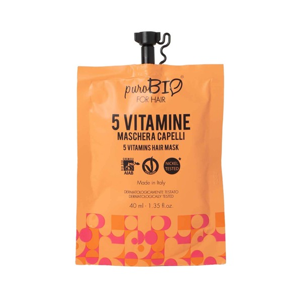 5 x Purbio Mask with 5 Vitamins 40 ml x