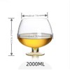GAOGAO 2000ml To 12000ml Super Big Crystal Glass Brandy Glasses