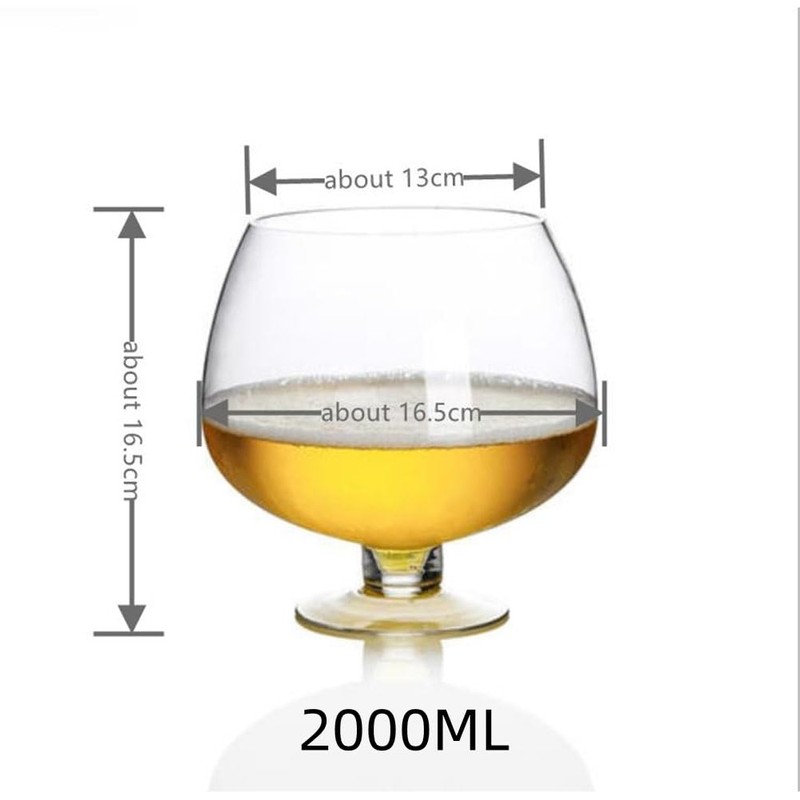 GAOGAO 2000ml To 12000ml Super Big Crystal Glass Brandy Glasses