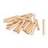 sourcing map Wooden Dowel Pins 3/8"x 3-15/64" (10mm x 80mm)