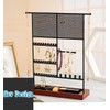 H-RONG Jewelry Stand Holder Earring Organizer Stand with Wooden 4
