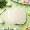 Operitacx 10pcs Wooden Easter Eggs for Crafts, Unfinished Egg Wood