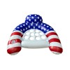 Adult Inflatable Pool Float Lounger for Relaxing – U-Shaped Patriotic
