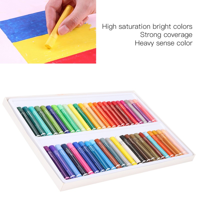 Oil Pastel 48 HeavyColor Crayon Set Washable Children Student Cartoon