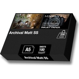 Marrutt 230gsm Archival Matt Single Sided Inkjet Photo Paper (A5-100 Sheets)