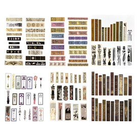 CVFRTT 240 Pieces Of Notebook Material Stickers, Retro Scrapbook Stickers, Can Be Used To Decorate Photo Albums, Manuals, Notepads, Envelopes, And Postcards