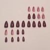 24Pcs French Press on Nails Medium Almond Fake Nails with