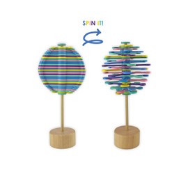 Winkee - Rotating Lollipop | Anti-Stress Tree | Activity Toy | Spin The Rainbow Stress Relief Toy | Spinning Lollypop | Wooden Decompression Toy | Gift for Christmas, Easter