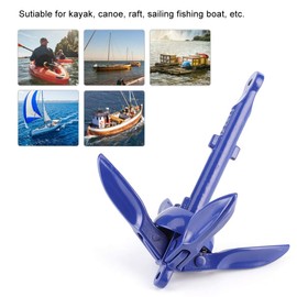 Boat Anchor, Foldable Anchor Aluminum Alloy Grapnels Docking Hardware for Marine Yacht Kayak Canoes