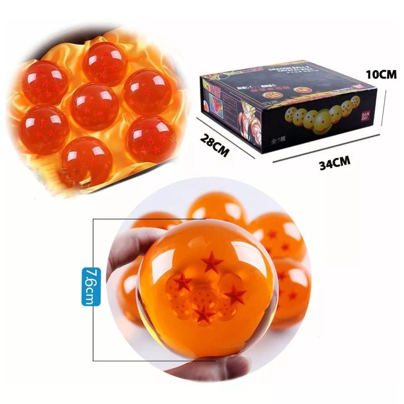 Dragon Ball Esferas Del Dragón Ball De Cristal Acrílico De