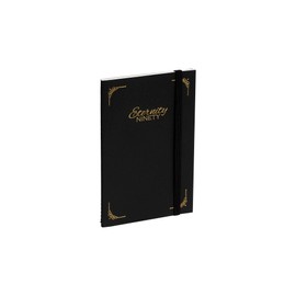 New York Central Eternity Ninety Flat Book - 4x6" Sketch Watercolor Journal - Black Soft Paperback Cover - Watercolor Sketchbook Journal w/Elastic Band, 10 Sheets 100% Cotton, 90 lb Cold-Pressed