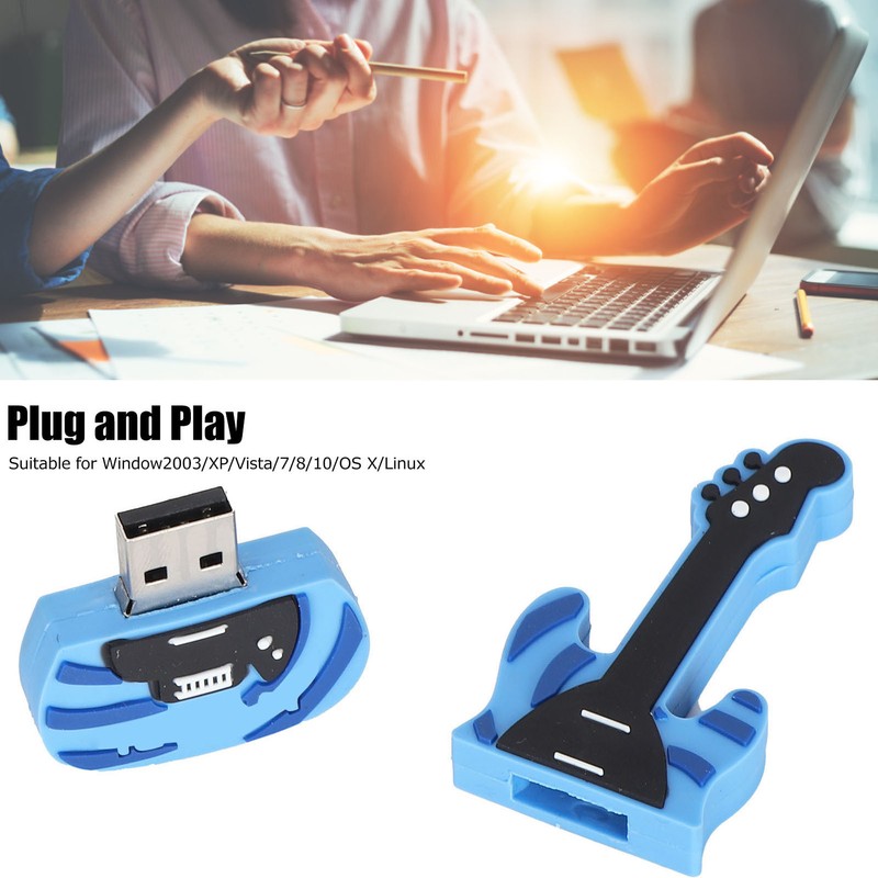 USB Flash Drive Guitar Shape High Speed Bulk Memory Drives