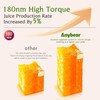 Anybear Cold Press Juicer, 200W Slow Masticating Juicer 4.3" Large
