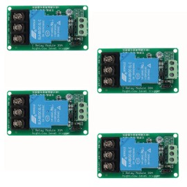 DIANN 4pcs 5V 30A 1-Channel Relay Module High Low Level Trigger with Optocoupler Isolation Load DC 30V AC 250V 30A for PLC Automation Equipment Control Industrial Control
