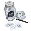 Top Shelf 50th Birthday Wish Jar With 100 Tickets, Pen,